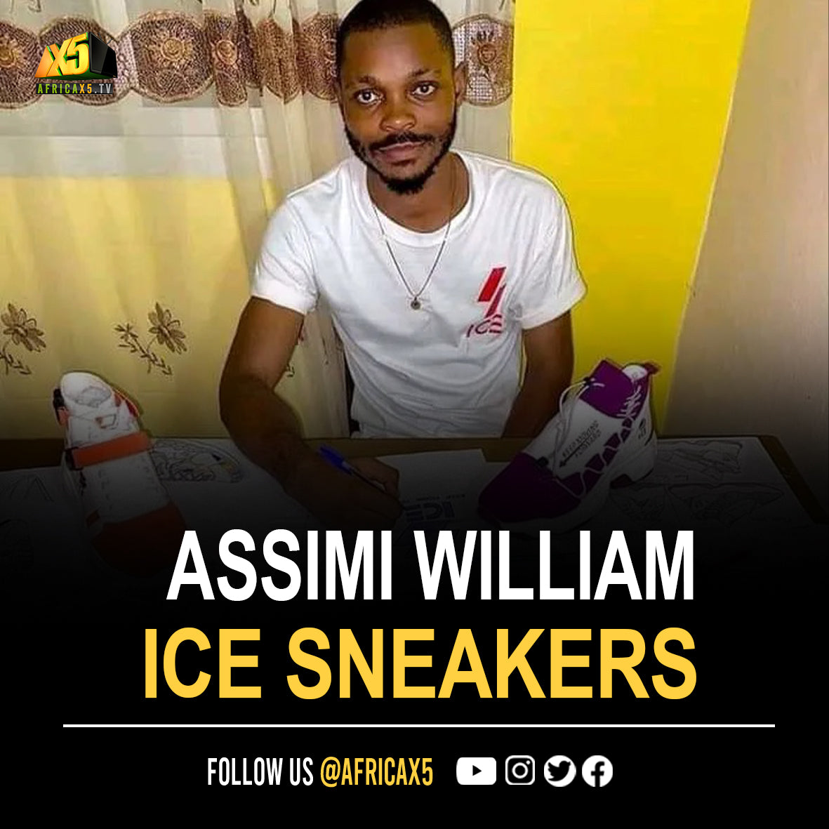 24-year-Old Cameroonian Creates First Locally Designed Sneakers In Cameroon