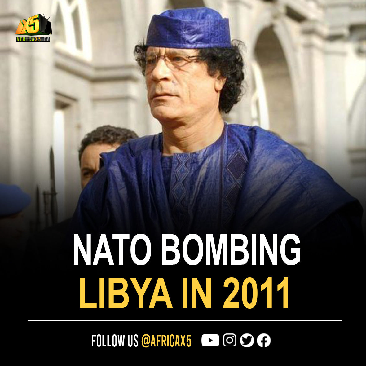 NATO launched more than 10,000 air raids on Libya in 2011 with over 100,000 Civilian Casualities.