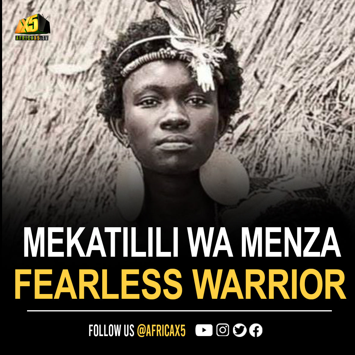 Mekatilili wa Menza was a prophetess and fearless warrior who led her people, the Giriama, to rebel against British imperialism.