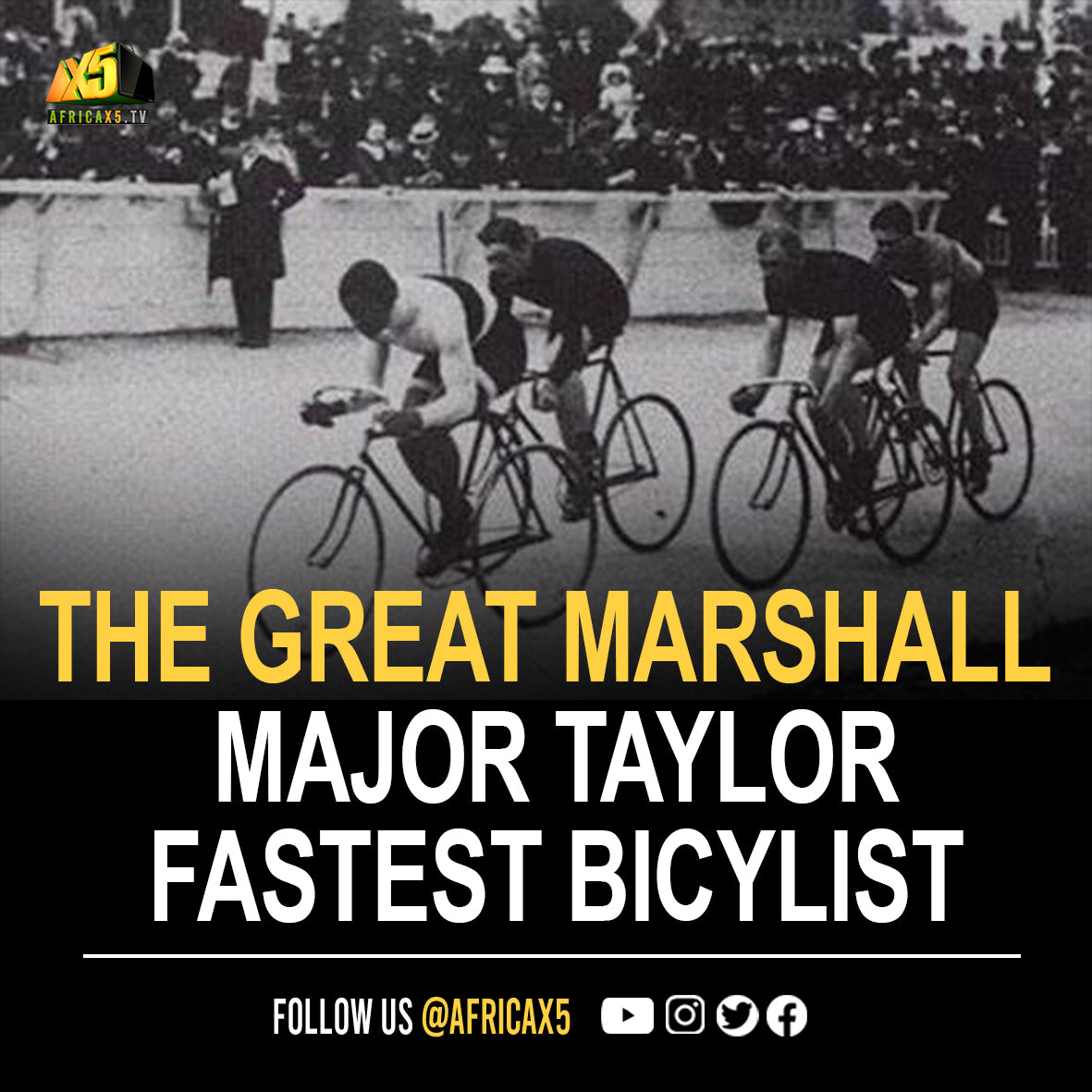 Marshall “Major” Taylor was the fastest bicyclist in the world.