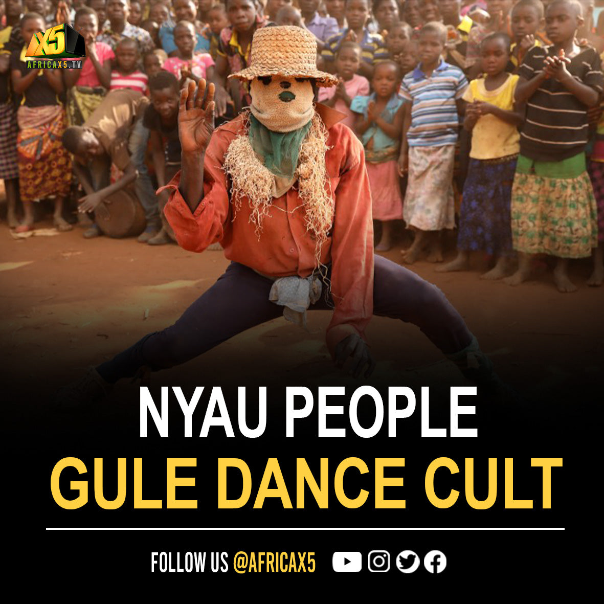 The Nyau people secret African society culture, Gule wamkulu dance cult