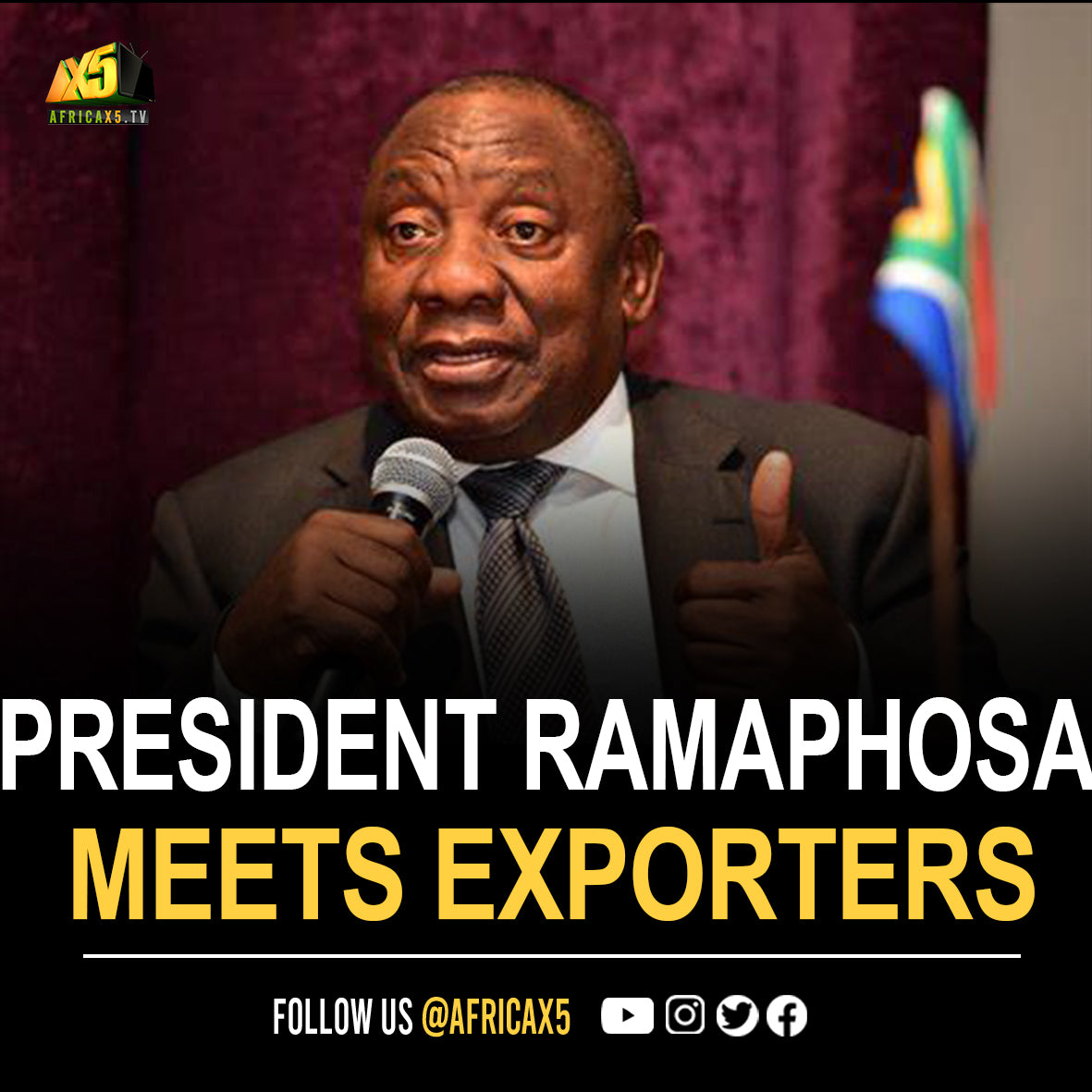 President Ramaphosa meets large exporters on the state of South Africa's logistics system