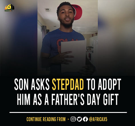 Son Asks stepdad To Adopt Him As A Father's Day Gift