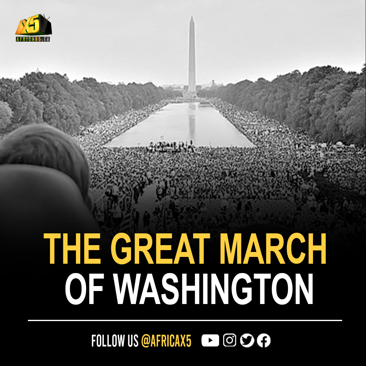60 years ago today, The Great March on Washington, was held in Washington, D.C.
