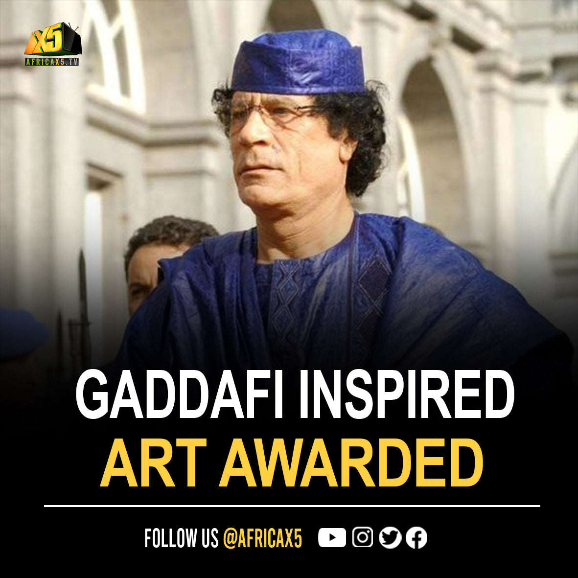 Gaddafi-inspired art awarded in Italy