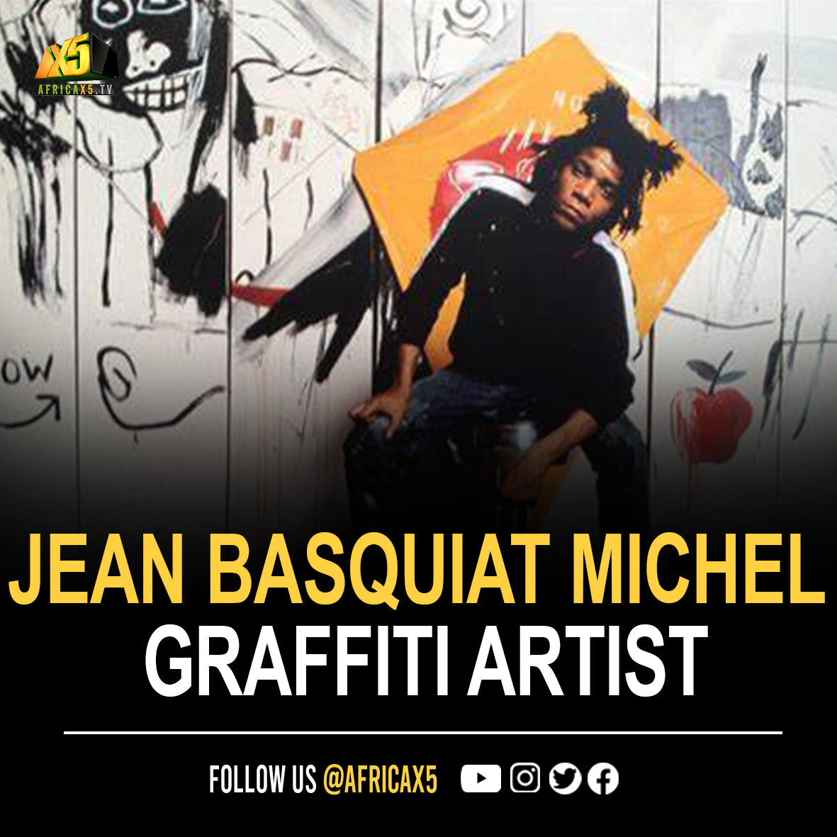 Jean-Michel Basquiat an obscure graffiti artist in New York City in the late 1970s and evolved into an acclaimed Neo-expressionist and Primitivist painter by the 1980s