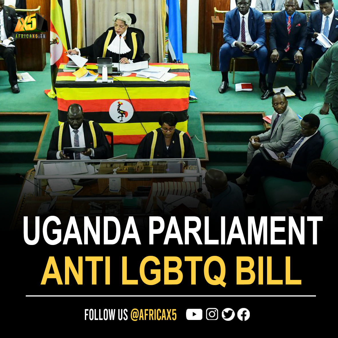 Uganda’s parliament has passed sweeping antigay legislation that proposes tough new penalties for same-sex relationships and criminalises anyone identifying as LGBTQ.