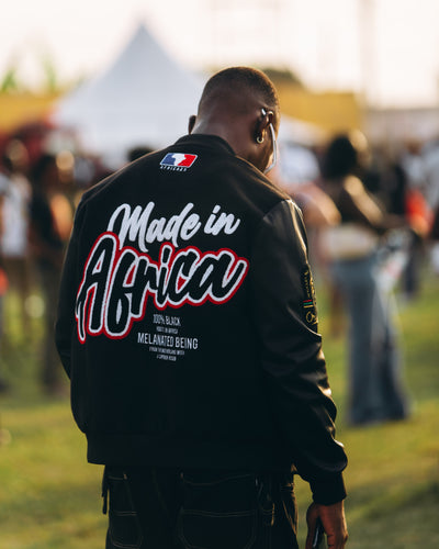 Made in Africa Varsity Jacket - Classic Black (LIMITED)